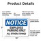 Signmission Employee Parking Only All Others Towed OSHA Notice Sign, Plastic, 10in W x 7in L, 2PK OS-2PACK-NS-P-710-L-11956 - alternate 4